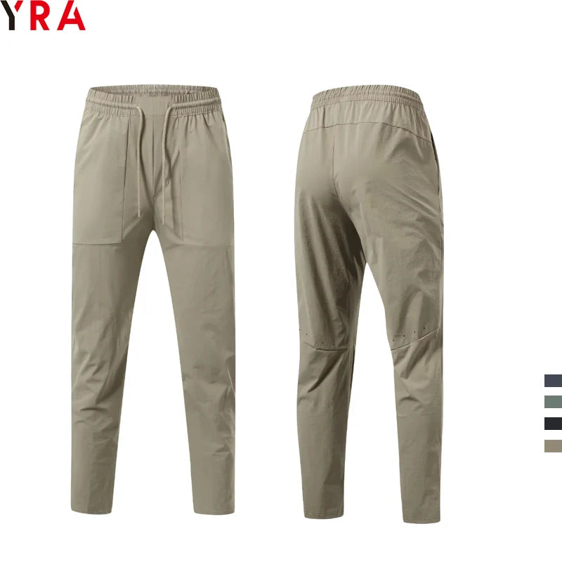Breathable Men's Joggers Sweatpants Long Pants Training Running Sports Bottoms Pockets Polyester/Nylon Elastic Waist Summer 2025