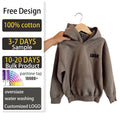 Unisex Vintage Acid Washed Faded Hoodie Custom Logo High Quality 100% Cotton Winter Heavyweight GSM Oversized Pullover for Men