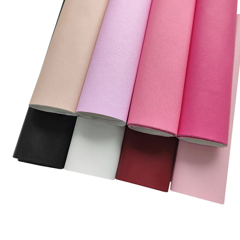 Nappa Emboss Leather Faux Leather Solid Beautiful Colors Super Soft Velvet Fabric for Making Clothing/Bag/Shoe