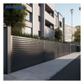Guangdong Naview Aluminium Steel Metal Louvered Slat Fence Panels 6 Feet Heat Treated PVDF Coated Modern Design Privacy Slats