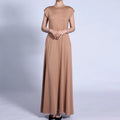 INS New Hot Dubai Solid Color Base Maxi Dress Basic Sleeveless Long Women Abaya Inner Dress