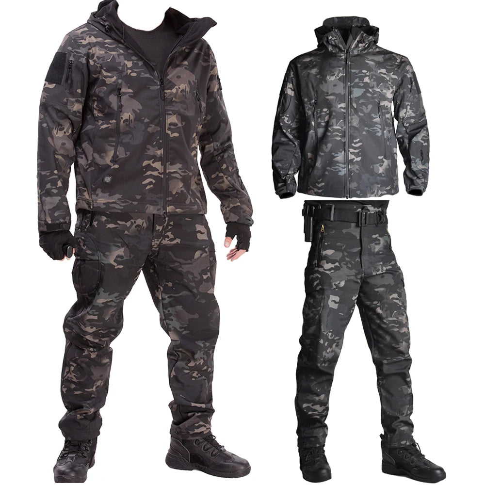 OEM ODM Men's Outdoor Hunting Suit Hunting Jacket Suit Outdoor Adventure Trousers Suit