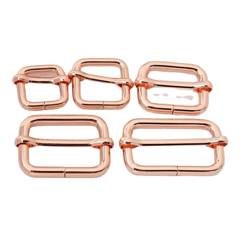 Nolvo World 38mm Hot Selling New Design Bag Accessories Rose Gold Metal Slider Buckle