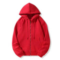 Ready Ship 380G Heavy Weight French Terry Men's Full Zip Hoodie 100% Cotton Print Embroidery Loose Fit Casual Plain Mens Hooded