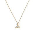 Yiwu DAICY Vintage Pearl Shell Necklace Stainless Steel Minimalist Mermaid Fish Tail Pendant Necklace for Ladies Gift