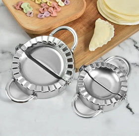Stainless Steel Reusable Eco-Friendly Empanada Dough Pastry Press Dumpling Maker Set Home Kitchen Food Grade Metal Includes
