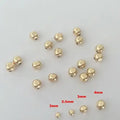 Gold Filled Beads 14K DIY Jewelry Accessories Faceted Golden Spacer Beads 930126