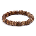 Vintage Coconut Shell Beaded Bracelets for Men and Women Trendy Stretch Charm Bangles Classic Jewelry for Anniversary