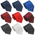New Style 8cm Cheap Business Man Neckties Blank Custom logo Suit Accessories Polyester Men Cheap Casual Pure Color Men Ties