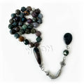 Wholesale Fashional Designed Arab Islamic Gold Plated Agate Religious Prayer Rosaries Beads 33 Prayer Rosary Tasbih