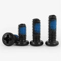 M2 M3 M4 M6 M8 M10 M12 DIN7985 Black Pre Applied Adhesive Bolt Nylon Patch Nylok Blue Patch Lock Machine Screw