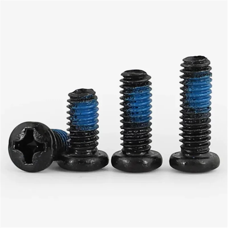 M2 M3 M4 M6 M8 M10 M12 DIN7985 Black Pre Applied Adhesive Bolt Nylon Patch Nylok Blue Patch Lock Machine Screw