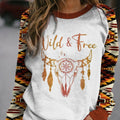 Fall Autumn Long Sleeve Western Aztec Printed Vintage T Shirts Basic Women Womens Clothing Plus Size Blouses Tops 2024