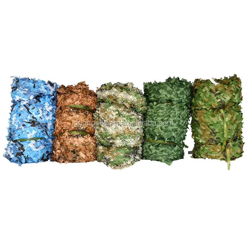 Outdoor 3*6m White Green  Ocean Blue Desert Brown Black Jungle Multispectral Camouflage Net