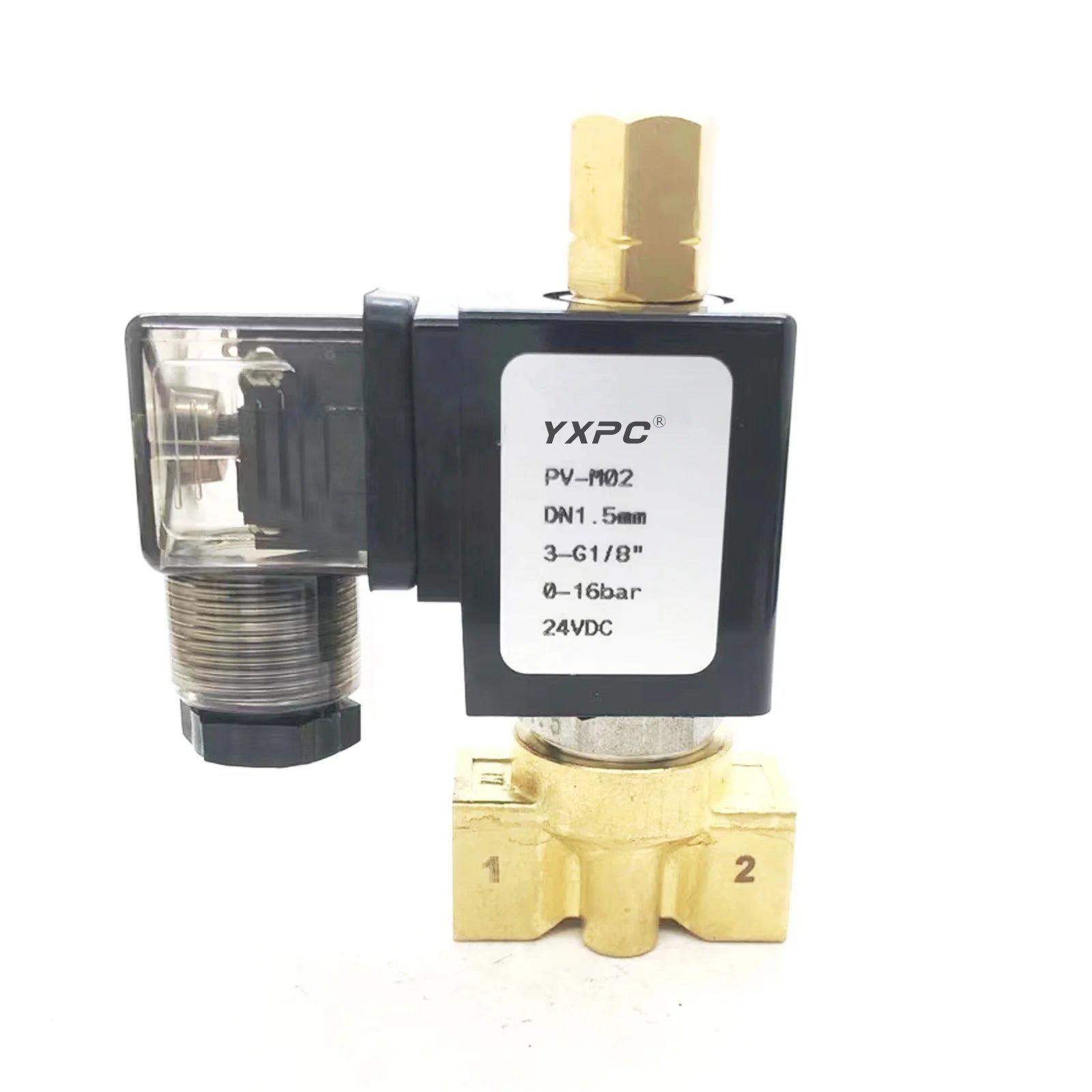 OEM Water Air Liquid Oil 1/8 1/4 BSP Mini Direct Acting 110V 24V 12V 220V Brass 2 Position 3 Way Solenoid Valve