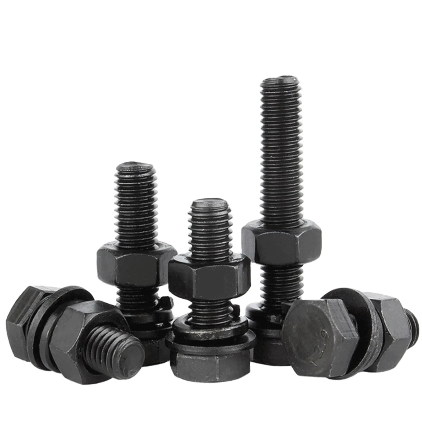 Plastic Metric DIN931/DIN933 Hex Bolt and Nut Hex Cap Screw Washer and Nuts Assembly GB Standard