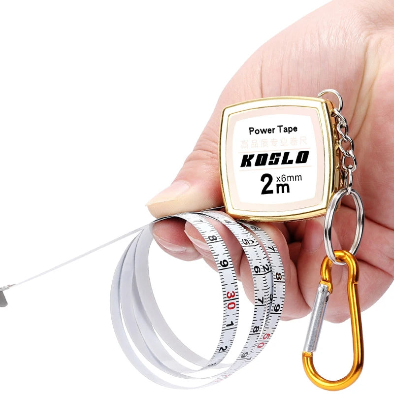 BTE 2m Solid Portable Household Ultra-Small Keychain Pocket Multiple Styles Available Abs Shell Measuring Distance Tape Measure