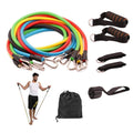 Latex Tube Gym Exercise Training Fitness Resistance Band 11 Pcs
