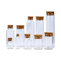 Pendant Wishing Glass Vials 0.5ml 1ml 2ml 3ml 5ml 10ml 15ml 20ml 30ml 50ml 100ml clear Glass Bottle with Cork