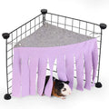 Pet Hideout Tent with Hanging Hammock for Hamsters Guinea Pigs Rabbits and Turtles