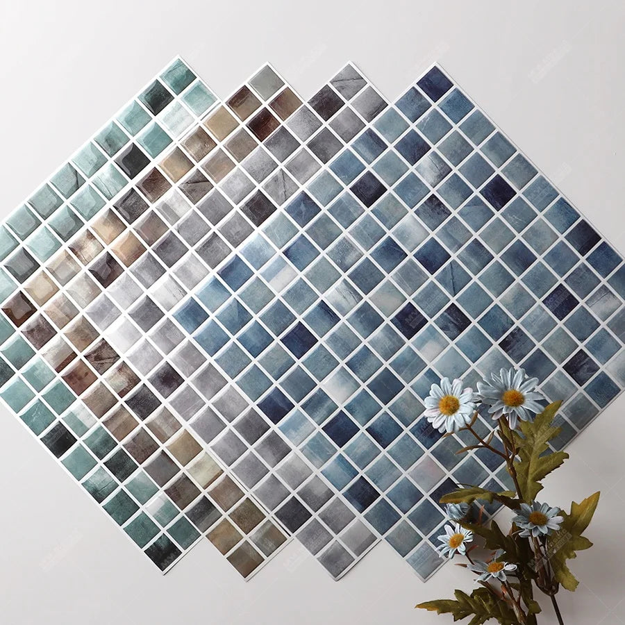 Backsplash Mosaic Wall Tiles Wall Peel and Stick Kitchen Wall  Waterproof Home DIY Decoration Tiles