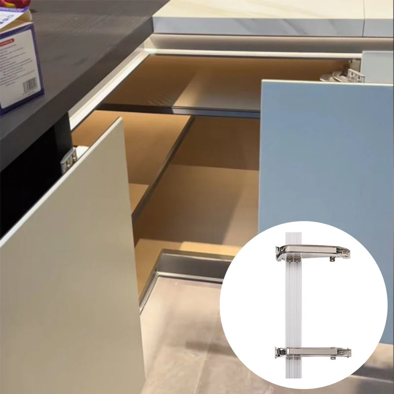 Heavy Duty Sliding Flat-opening Furniture Vertical Parallel Wardrobe Pull Bus Opening Cabinet Lateral Swing Hinge Door System
