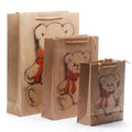 Hot Sale Christmas Gift Packaging Kraft Paper Handbag Christmas Brown Paper Gift Bags