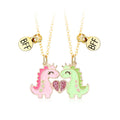 AA00061 Drop Oil Dinosaur Pendant Necklace Factory Direct Sales Best Friends Series Dinosaur Necklace