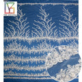 2022 Hottest Pure White Sequins Embroidered Fabric French Tulle Beaded Lace for Nigerian Bridal Wedding Dress Dress Fabric