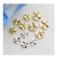 Gold Water Ripple Spacer Beads Geometric Fashion Pattern Copper Round Cushion Beads Handmade Jewelry Bracelet Jewelry Findings
