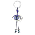 Simple Blue Devil Eye Hollow Eyelash Key/Bag/Crar Pendant Accessories