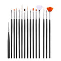Hot Sale Nail Art Brush Pen 15pcs/set Nail Painting Draw Liner Brush Nail Art Tools Supplier