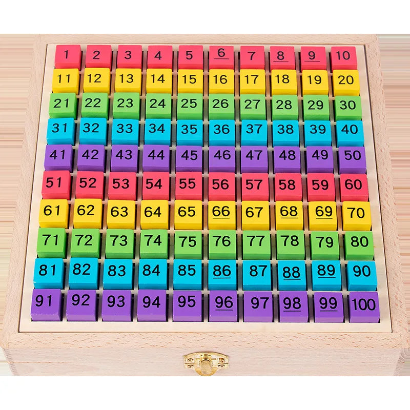 Custom Children Wooden Math Matching Board Montessori Educational Teaching Aids Toys for Kids