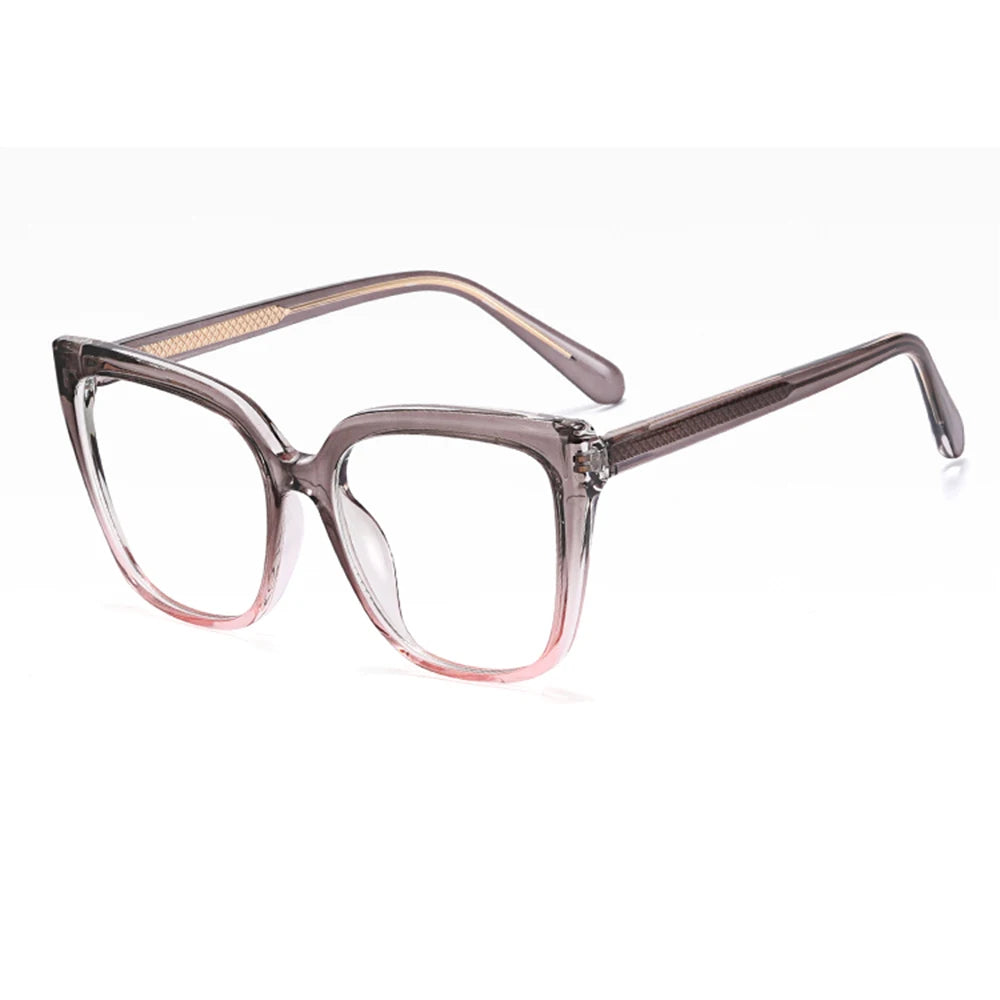 SPARLOO 2370 Women Anti-blue Light Oversized Thick square Glasses clear Lens Eyeglasses