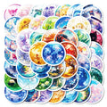 50Pcs Beautiful Magic Crystal Ball Graffiti Stickers for Luggage Book Decor Creative Cartoon Sticker