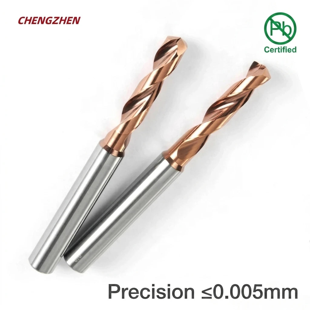 HRC55 Micro Tungsten Carbide Twist Drill Bit - 3D/5D High Precision AlTiN Coated CNC Bits RoHS