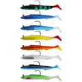 Factory Price 15cm 30g Eel Sea Bass T Tail Soft Fish Bait With Lead Head Hook  8 Color Jig Head Lure Boat Fishing Pesca