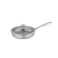 Pure Titanium Cookware Frying Pan Heavy Duty Uncoated 28cm with Glass Lid Nonstick Steak Pot Induction Cooker Pot Chinese