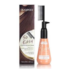 Factory Price Wholesale OEM Manufacturer Augeas Keratin Rebonding Best Permanent Professional Hair Straightening Cream with Comb