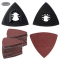 136 Pieces Power Oscillating Multi Tool Sanding Pad Kit Multitool Sandpaper for Wood Plaster Polishing