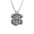 KALEN Unisex Retro Stainless Steel Dotted Flower/Turtle/Eye Pendants