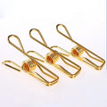 Wholesales Hollow Stainless Steel Gold Fish Binder Clips Metal Pin Clips