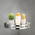 Modern Stainless Steel Wall-Mounted Bathroom Shelf Corner Shower Caddy