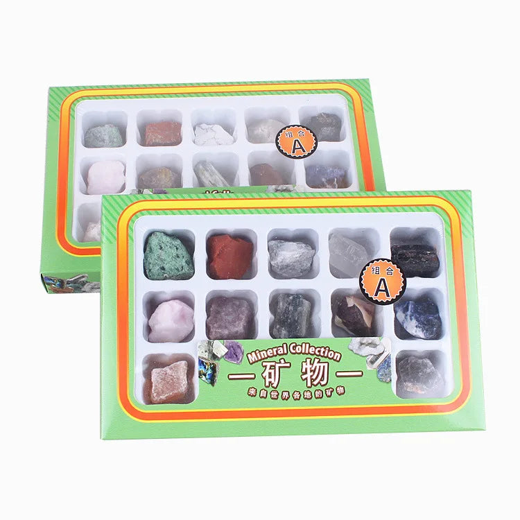 12pcs Natural Crystal Gemstone Collection Set Irregular Rock Stone Rough Crystal Specimen