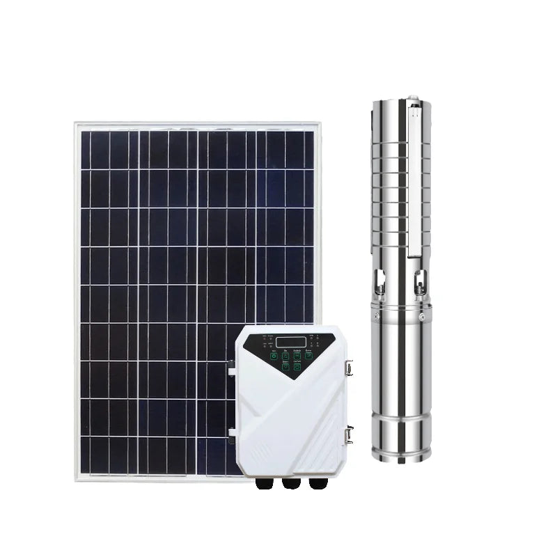 High-Power 0.3kw DC Solar Water Pump Stainless Steel Impeller Multistage Screw Centrifugal High Agricultural Well Clean Water