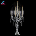 K-1102 Unique Bohemia 5 Arms Crystal Candle Holder Wedding Table Candelabra