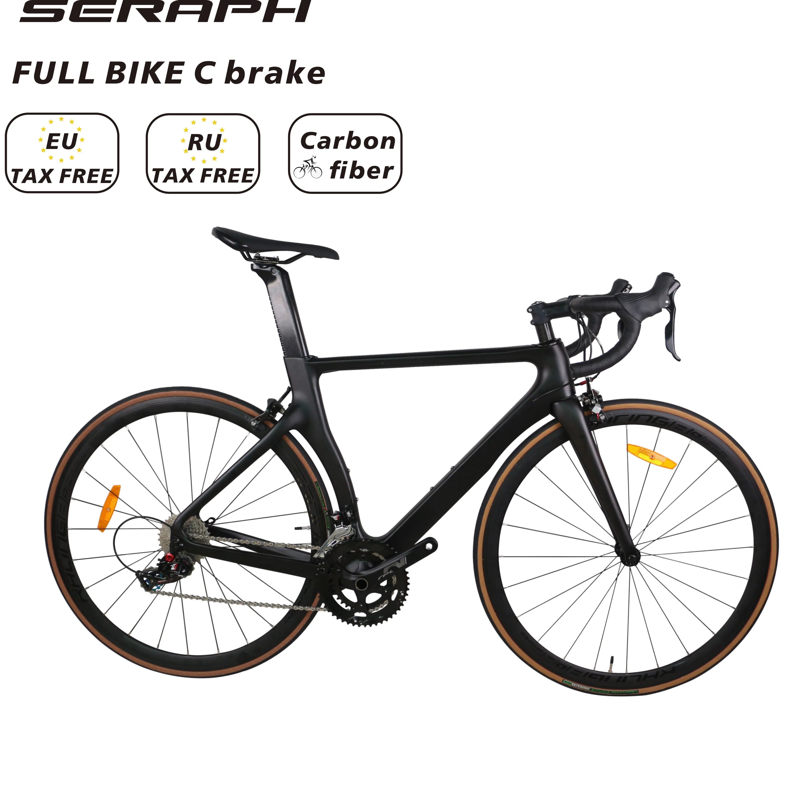 NEW OEM Road Full Bike  Carbon Fiber Cycling  T700 Bicycle Frame Cycle SENSAH 2*11 Groupset Complete Bike Black Matte TT-X2