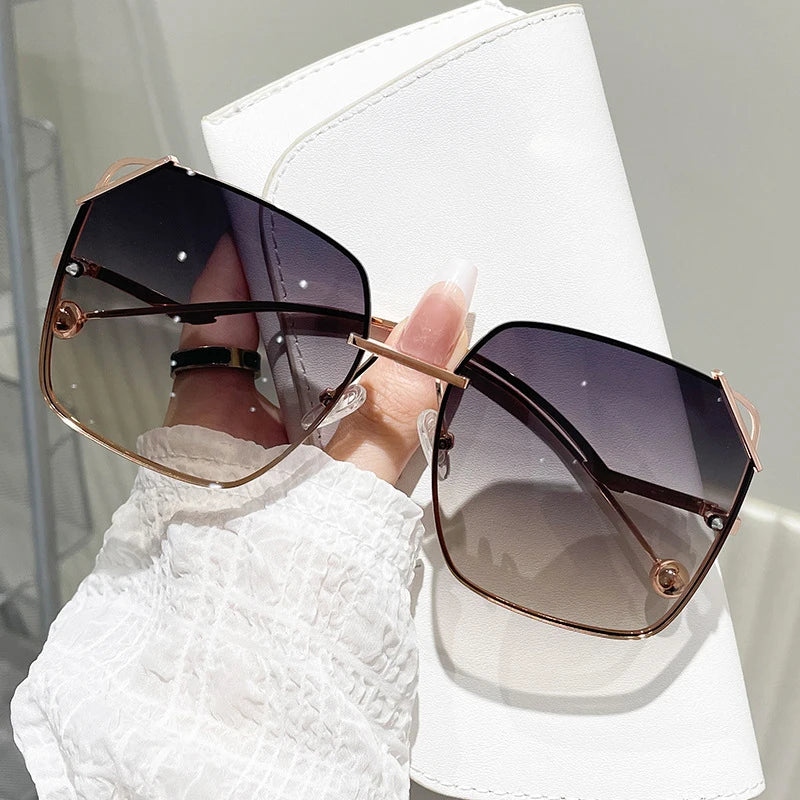 Logo Designer Luxury Mens Polarized Sunglasses Man Glasses 2026 Women Gradient Shades Metal Sunglasses Wholesale Trendy