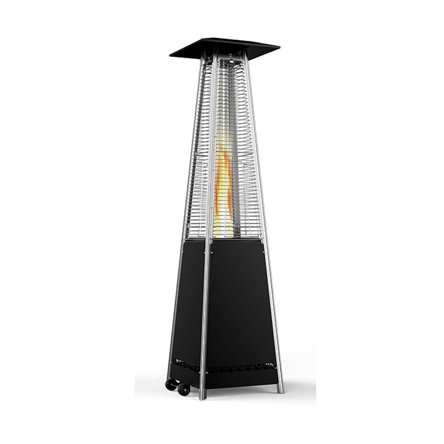Modern Outdoor Patio Wood Pellet Stove Non-electric Smokeless Pyramid Pellet burner Heater Patio Heater Pellet Stove