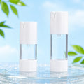 Luxury 15ml & 50ml Plastic Airless Pump Bottle for Perfume & Essential Oils Screen Printing with Hot Stamping Surface Handling